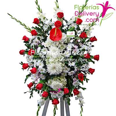 condolencias funerales sepelios pedestales florales florerias delivery lima peru